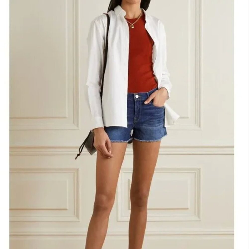 Frame Le Cutoff Denim Shorts 27
